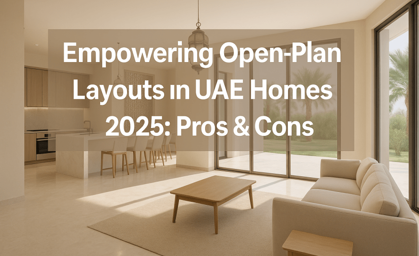 Open-Plan Layouts in UAE Homes: Pros and Cons You Should Know