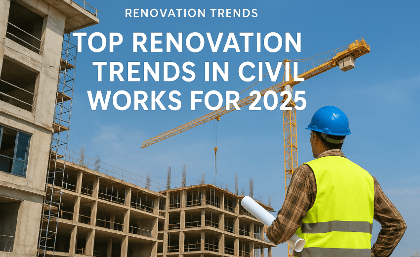 Top Renovation Trends in Civil Works for 2025