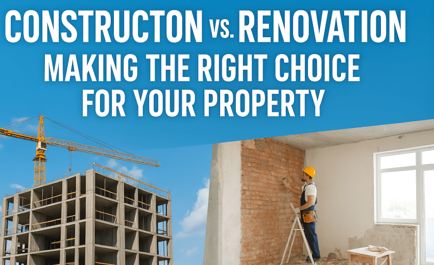 Construction vs. Renovation: Making the Right Choice for Your Property
