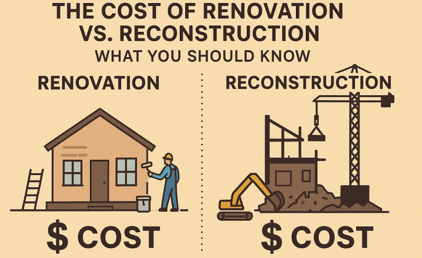 The Cost of Renovation vs. Reconstruction: What You Should Know